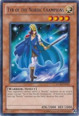 Tyr of the Nordic Champions - STOR-EN019 - Rare Unlimited Storm of Ragnarok Unlimited Singles