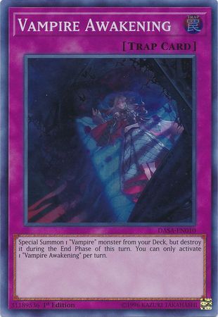 Vampire Awakening - DASA-EN010 - Super Rare 1st Edition Dark Saviors 1st Edition Singles