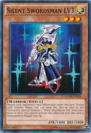 Silent Swordsman LV3 - YGLD-ENC08 - Common Unlimited Yugi&#39;s Gadget Deck Unlimited (YGLD-ENC)