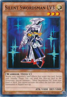 Silent Swordsman LV3 - YGLD-ENC08 - Common Unlimited Yugi&#39;s Gadget Deck Unlimited (YGLD-ENC)