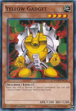 Yellow Gadget - YGLD-ENC18 - Common Unlimited Yugi&#39;s Gadget Deck Unlimited (YGLD-ENC)