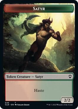 Satyr // Beast Double-sided Token - Commander Legends: Battle for Baldur&#39;s Gate (CLB) Commander