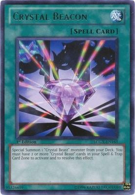 Crystal Beacon - LCGX-EN163 - Rare 1st Edition Legendary Collection 2 1st Edition Singles