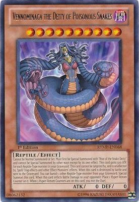 Vennominaga the Deity of Poisonous Snakes - RYMP-EN068 - Rare 1st Edition Ra Yellow Mega Pack 1st Edition Singles (espanol)