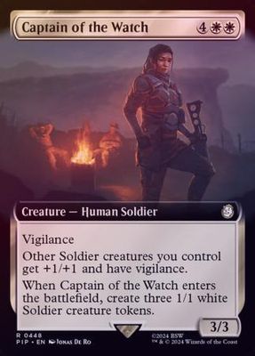 Captain of the Watch Extended Art 0448 - Foil Universes Beyond: Fallout Collector Booster Foil Singles