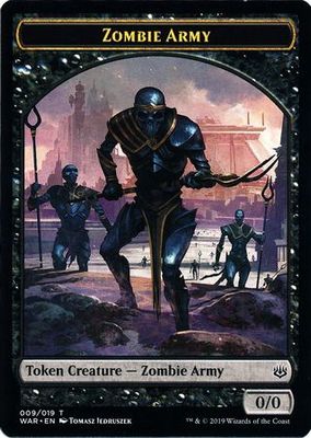 Zombie Army Token 009/019 War of the Spark Singles (Japones)