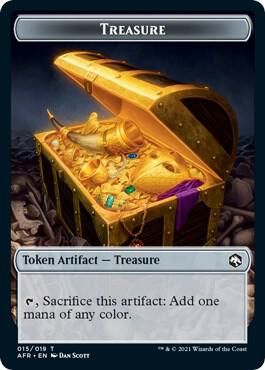 Thopter // Treasure Double-Sided Token - Commander: Adventures in the Forgotten Realms (AFC)