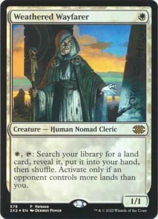 Weathered Wayfarer 578 - Launch Party &amp; Release Event Foil Promo Magic: The Gathering Promo Cards