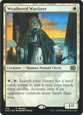 Weathered Wayfarer 578 - Launch Party &amp; Release Event Foil Promo Magic: The Gathering Promo Cards