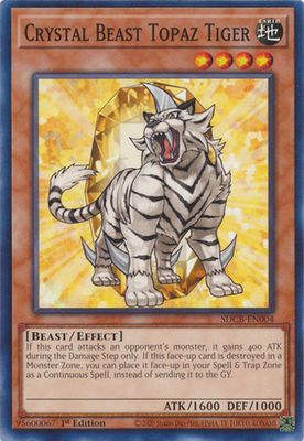 Crystal Beast Topaz Tiger - SDCB-EN004 - Common 1st Edition Legend of the Crystal Beasts 1st Edition Singles