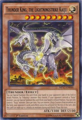 Thunder King, the Lightningstrike Kaiju - MP17-EN046 - Rare 1st Edition 2017 Mega-Tins 1st Edition Singles