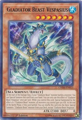 Gladiator Beast Vespasius - CHIM-EN013 - Rare 1st Edition Chaos Impact 1st Edition Singles (espanol)
