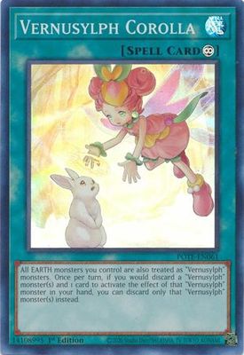 Vernusylph Corolla - POTE-EN061 - Super Rare 1st Edition Power of the Elements 1st Edition Singles (español)