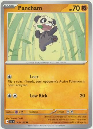 Pancham - 085/142 - Common Scarlet &amp; Violet: Stellar Crown Singles