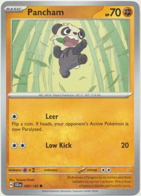 SJ Pancham - 085/142 - Common Scarlet &amp; Violet: Stellar Crown Singles