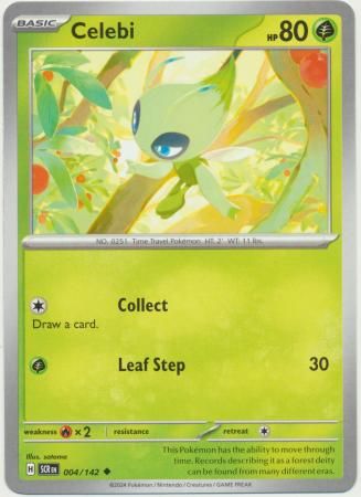 GA Celebi - 004/142 - Uncommon Scarlet &amp; Violet: Stellar Crown Singles