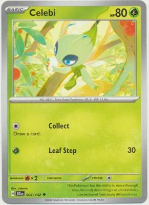 GA Celebi - 004/142 - Uncommon Scarlet &amp; Violet: Stellar Crown Singles
