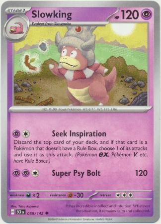 GA Slowking - 058/142 - Uncommon Scarlet &amp; Violet: Stellar Crown Singles