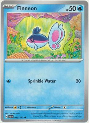 GA Finneon - 035/142 - Common Scarlet &amp; Violet: Stellar Crown Singles