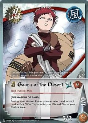 Gaara of the Desert - us069 - Uncommon Naruto: The Chosen