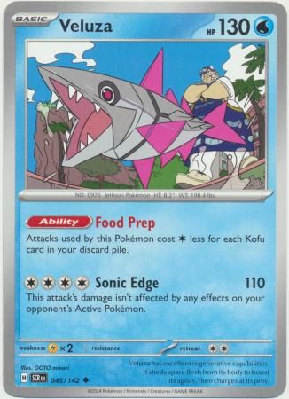 GA Veluza - 045/142 - Uncommon Scarlet &amp; Violet: Stellar Crown Singles