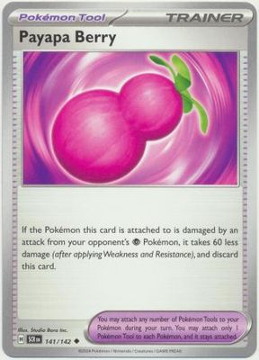 SH Payapa Berry - 141/142 - Uncommon Scarlet &amp; Violet: Stellar Crown Singles