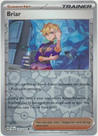 GA Briar - 132/142 - Uncommon Reverse Holo Scarlet &amp; Violet: Stellar Crown Reverse Singles