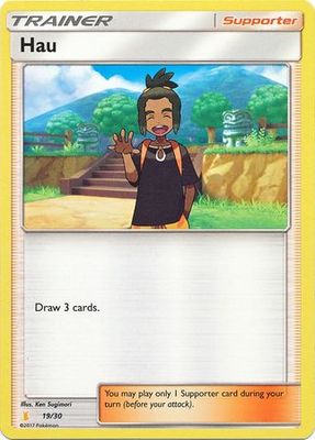 Hau - 19/30 - Alolan Raichu Trainer Kit Sun &amp; Moon Trainer Kit Lycanroc &amp; Alolan Raichu