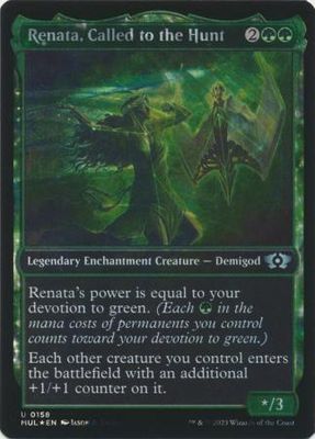 Renata, Called to the Hunt 0158 Showcase Halo Foil March of the Machine Multiverse Legend Foil Singles