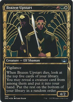 Brazen Upstart (Showcase) 296 - Streets of New Capenna (SNC) (FOIL)