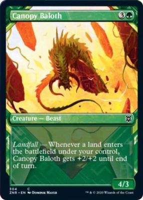 Canopy Baloth 304 - Alternate Art Showcase Zendikar Rising Collector Booster Singles