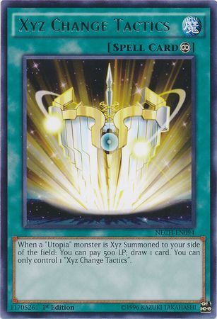 Xyz Change Tactics - NECH-EN094 - Rare 1st Edition The New Challengers (NECH) 1st Edition Singles (espanol)