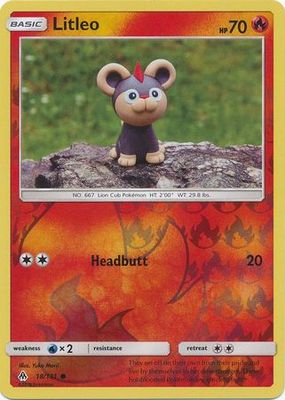 Litleo - 18/131 - Common Reverse Holo Sun &amp; Moon: Forbidden Light Reverse Holo Singles