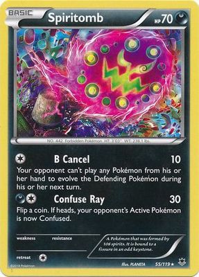 Spiritomb - 55/119 - Rare XY: Phantom Forces Singles