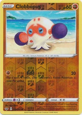 Clobbopus - 111/202 - Common Reverse Holo Sword &amp; Shield (Base Set) Reverse Holo Singles