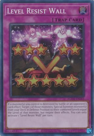 Level Resist Wall - EG01-EN005 - Super Rare Unlimited Egyptian God Deck: Obelisk the Tormentor Unlimited