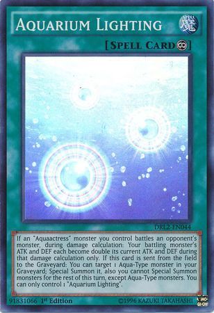 Aquarium Lighting - DRL2-EN044 - Super Rare 1st Edition Dragons of Legend 2 1st Edition Singles