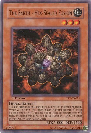 The Earth - Hex-Sealed Fusion - FET-EN029 - Common 1st Edition Flaming Eternity [FET] 1st Edition Singles