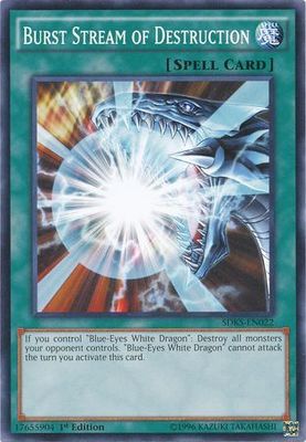 Burst Stream of Destruction - SDKS-EN022 - Common 1st Edition Seto Kaiba 1st Edition Singles