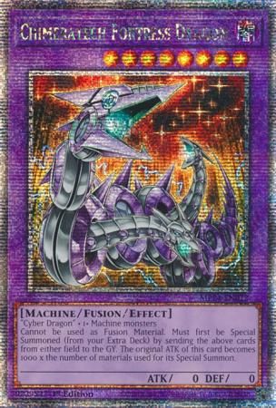 Chimeratech Fortress Dragon - MP24-EN022 - Quarter Century Rare 1st Edition Mega Tin 2024 Dueling Mirrors Singles