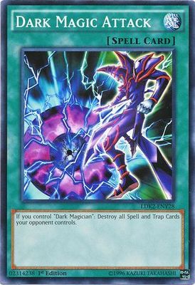 Dark Magic Attack - LDK2-ENY28 - Common 1st Edition Legendary Decks II - Yugi