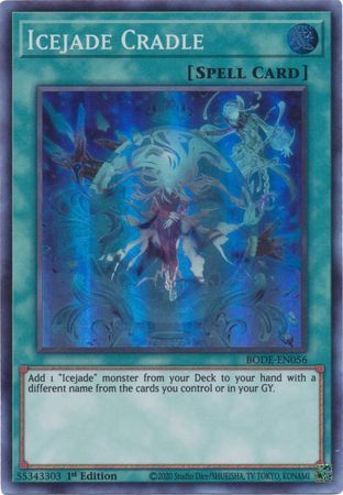 Icejade Cradle - BODE-EN056 - Super Rare 1st Edition Burst of Destiny 1st Edition Singles (espanol)