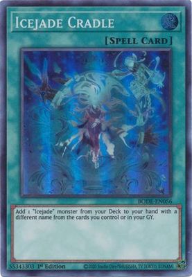 Icejade Cradle - BODE-EN056 - Super Rare 1st Edition Burst of Destiny 1st Edition Singles