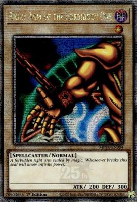 SH Right Arm of the Forbidden One - MP24-EN004 - Quarter Century Rare 1st Edition Mega Tin 2024 Dueling Mirrors Singles