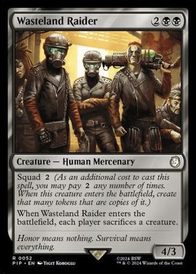 Wasteland Raider 0052 Universes Beyond: Fallout Commander Singles
