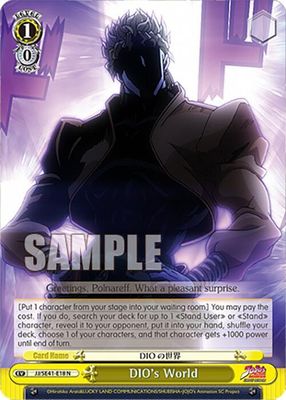GA DIO&#39;s World - JoJo&#39;s Bizarre Adventure: Stardust Crusaders Premium Booster (JJ) JoJo&#39;s Bizarre Adventure: Stardust Crusaders Premium Booster