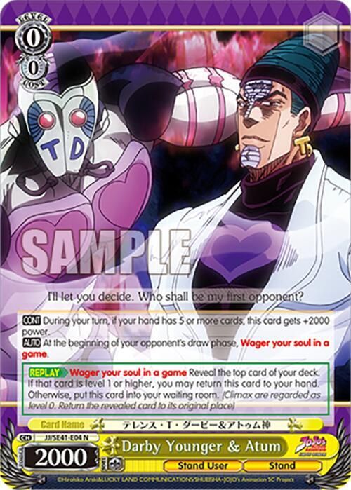 GA Darby Younger &amp; Atum - JoJo&#39;s Bizarre Adventure: Stardust Crusaders Premium Booster (JJ) JoJo&#39;s Bizarre Adventure: Stardust Crusaders Premium Booster