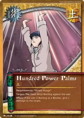 GA Hundred Power Palms - 290 - Common Naruto: The Chosen