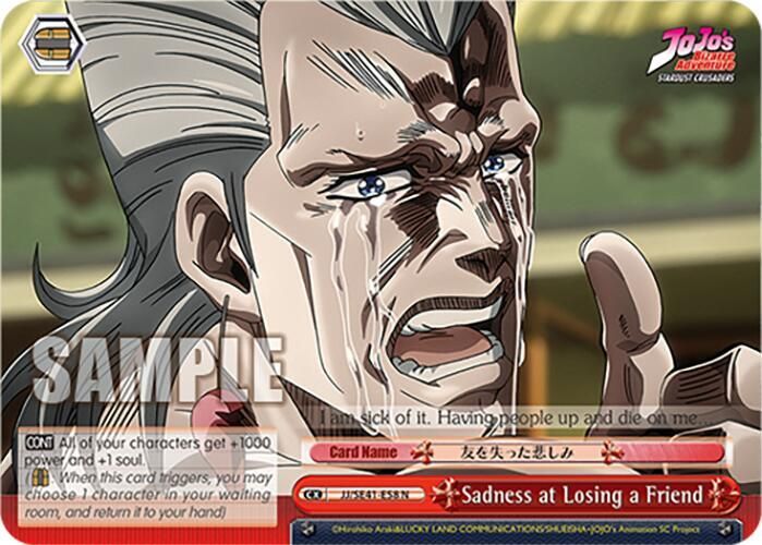 GA Sadness at Losing a Friend - JoJo&#39;s Bizarre Adventure: Stardust Crusaders Premium Booster (JJ) JoJo&#39;s Bizarre Adventure: Stardust Crusaders Premium Booster