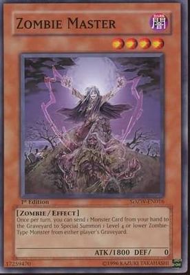 Zombie Master - SDZW-EN016 - Common 1st Edition Structure Deck: Zombie World 1st Edition Singles